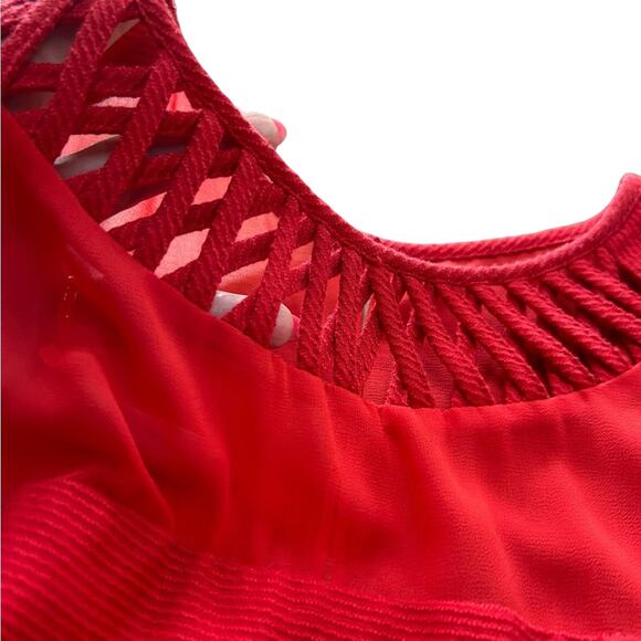 Anthropologie Maeve Red Dress -Size 2 - Picture 9 of 14